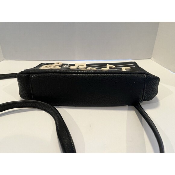Charming Charlie Music Note Black Small Crossbody Purse - Picture 5 of 11
